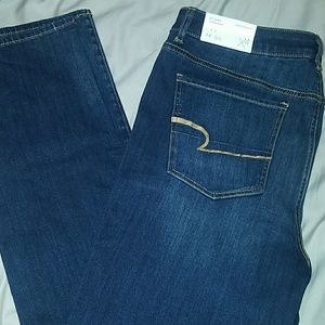 American eagle hi rise straight jeans